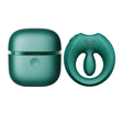ZALO Apis Vibrating Couples Ring Turquoise Green in modern design with storage case.