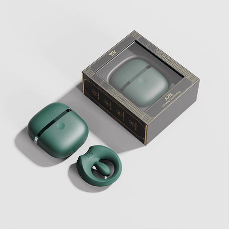 ZALO Apis Vibrating Couples Ring Turquoise Green in packaging with a modern design, showcasing premium quality and comfort.