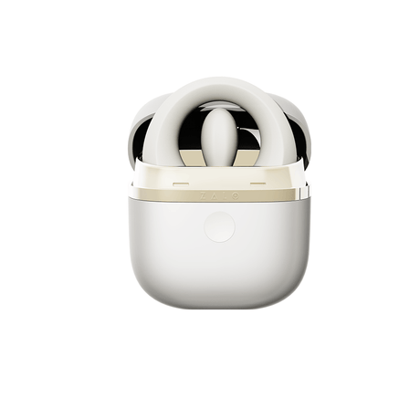 ZALO Apis Vibrating Couples Ring Ivory White in a sleek, compact design with high-quality silicone.