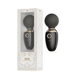 ZALO's AVA black app-controlled smart wand massager with DirectPower 2.0 & heating function, featuring dual-layer silicone head.