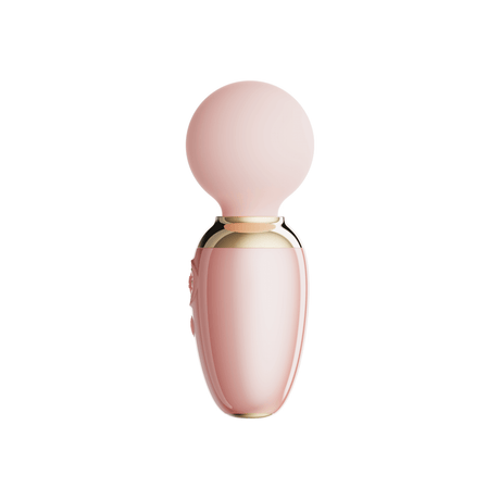 ZALO AVA app-controlled pink smart wand massager with DirectPower 2.0 and heating function featuring luxurious dual-layer silicone head.