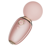 ZALO's AVA pink smart wand massager with DirectPower 2.0 and heating function, featuring dual-layer silicone and pearlescent handle