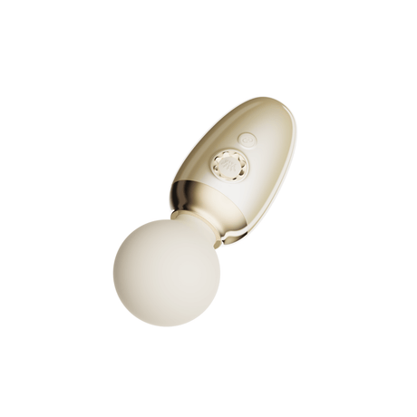ZALO's AVA white app-controlled smart wand massager with DirectPower 2.0 and heating function for powerful and precise full-body massage