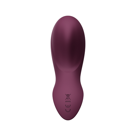 ZALO Aya Wearable Vibrator Velvet Purple with Ergonomic Design and Removable Silicone Attachment