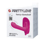 Pretty Love Fancy Clamshell App Control G-Spot Vibrator in pink packaging showcasing its features and design.