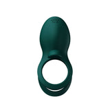 ZALO Bayek Vibrating Couples Ring in Turquoise Green with 8 Vibration Modes, Waterproof, USB Rechargeable, Remote Control, 1-Year Warranty