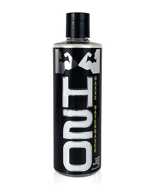Elbow Grease H2O MAXXX Water Based Lubricant 16 Oz bottle with sleek design and clear label.