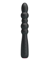 Pretty Love Mr Play Vibrating Anal Plug shown from the front, featuring a sleek design with multiple stimulation beads.