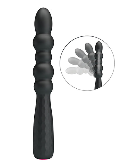 Pretty Love Mr Play Vibrating Anal Plug, black luxury vibrating anal plug with 12 vibration modes.