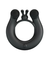 Pretty Love Vibrating Penis Ring Dahlia featuring dual motors and textured stimulation for enhanced pleasure.
