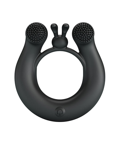 Pretty Love Vibrating Penis Ring Dahlia featuring dual motors and textured stimulation for enhanced pleasure.