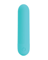 Pretty Love Stefan Mini Massager Bullet Aqua in aqua blue color, offering powerful vibration for pleasure.