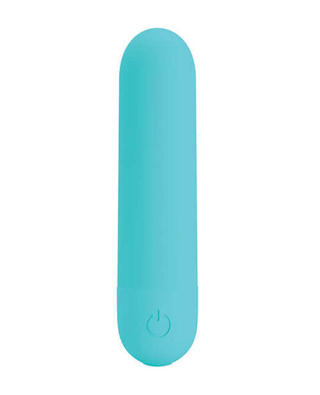 Pretty Love Stefan Mini Massager Bullet Aqua in aqua blue color, offering powerful vibration for pleasure.