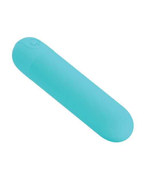 Pretty Love Stefan Mini Massager Bullet Aqua in a soft aqua color, designed for pleasurable external and internal stimulation.