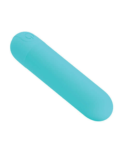 Pretty Love Stefan Mini Massager Bullet Aqua in a soft aqua color, designed for pleasurable external and internal stimulation.
