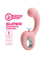 Pretty Love Extreme Series Powerful Vibration Erynnyes in pink with features for dual stimulation and powerful vibrations.