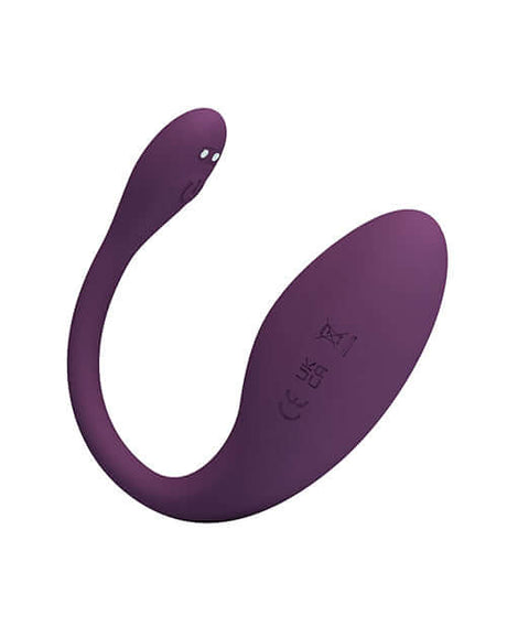 Pretty Love Dora Egg Massager Purple, a flexible silicone vibrational toy with USB charging for intimate experiences.