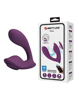 Pretty Love Franz Magnetic App-Controlled Panty Vibe Purple packaging and vibe design on display.