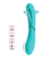 Pretty Love Romance Lexie Flapping Vibe Aqua with sleek design and versatile settings in aqua finish.