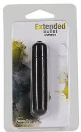 Power Bullet Breeze 3.5 Inch Bullet Vibrator Black in packaging featuring 3 speeds.