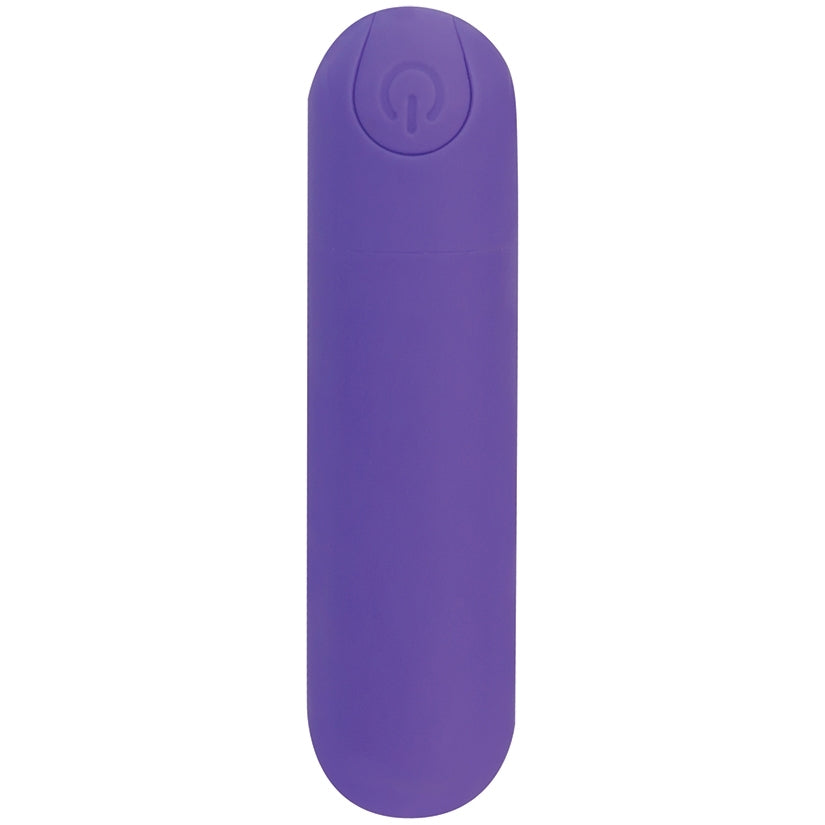 Powerbullet Essential Bullet Vibrator 3.5 inches Purple, rechargeable bullet with powerful vibrations and user-friendly design.