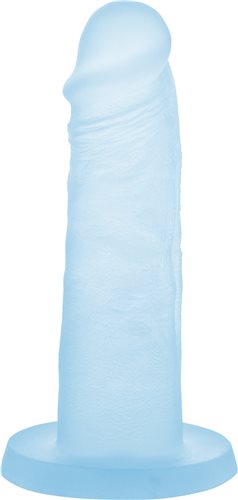 Addiction Cocktails 5.5 Inch Silicone Dong Blue Lagoon in a smooth ocean-blue color for versatile play.