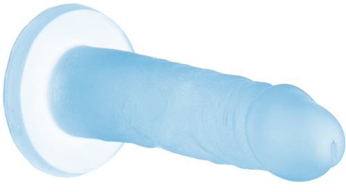 Addiction Cocktails 5.5 Inch Silicone Dong Blue Lagoon in a soothing ocean-blue color for versatile play.