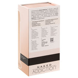 Naked Addiction Dual Density Dong Vanilla 8 Inch packaging showcasing premium silicone and features.