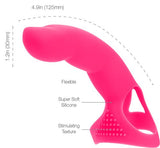 Simple and Pure Extra Touch Finger Dong Pink with flexible design and stimulating texture, perfect for enhanced sensation.