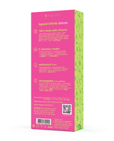 Bgood Infinite Deluxe Vibrator Sea Foam packaging information with details on features and specifications.