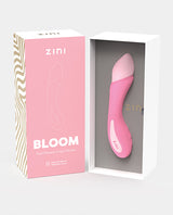 Zini Bloom Cherry Blossom G-Spot Vibrator in elegant packaging, showcasing dual pleasure design for versatile stimulation.