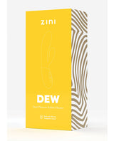 Zini Dew Dual Pleasure Rabbit Vibrator Purple packaging featuring design and product details.