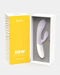 Zini Dew Dual Pleasure Rabbit Vibrator Purple in stylish packaging, showcasing its sleek design for ultimate satisfaction.