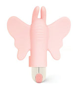 Pink Pussycat Butterfly Sleeve Bullet Vibrator with a whimsical butterfly design in soft pink.