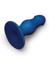 b-Vibe Gape 8.25 inch Bulbous Dildo with Suction Cup in blue, curved shape for intense pleasure and satisfaction.