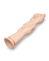 b-Vibe Fists 14.5 inch Fist-Style Realistic Dildo with Suction Cup on a white background.