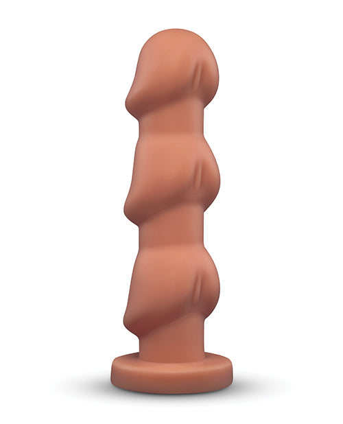 b-Vibe Headz 10.5 inch Multi-Bulb Dildo with Flared Base showcasing its unique bulb design.