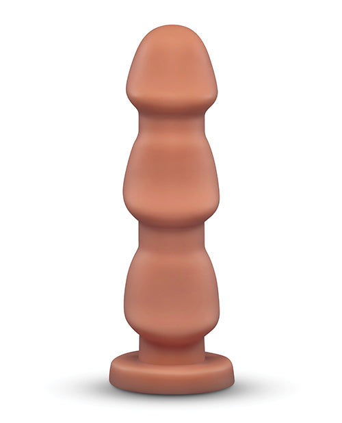 b-Vibe Headz 10.5 inch Multi-Bulb Dildo with Flared Base, showcasing its unique bulb design and smooth texture.