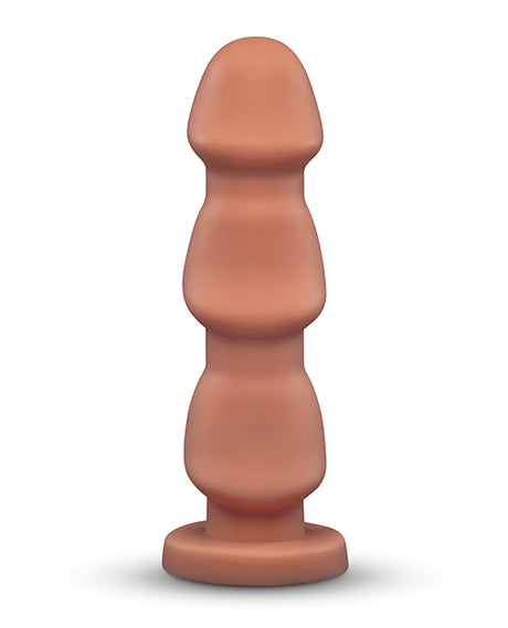 b-Vibe Headz 10.5 inch Multi-Bulb Dildo with Flared Base, showcasing its unique bulb design and smooth texture.