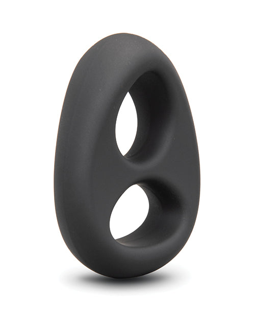 b-Vibe Flex Ring Eight Silicone Cock Ring showcasing an ergonomic figure-8 design for enhanced support and sensation.