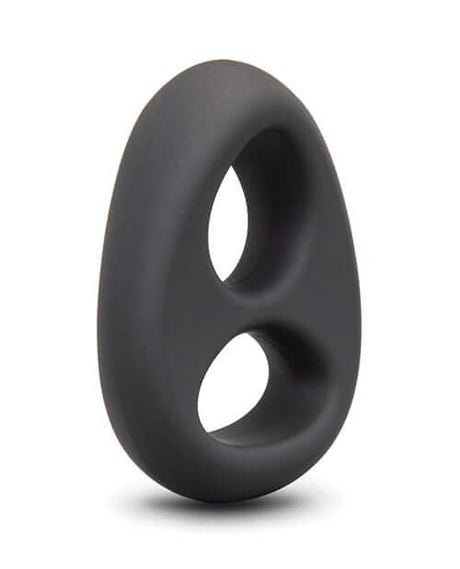 b-Vibe Flex Ring Eight Silicone Cock Ring showcasing an ergonomic figure-8 design for enhanced support and sensation.