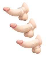 b-Vibe Stretch-Tech Swirl Flexible Secure Fit Cock Ring in three sizes for enhanced pleasure and support.
