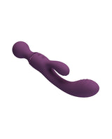 Pretty Love All Rounder Vibrator Purple - versatile dual-stimulation toy in vibrant purple, made of soft silicone.