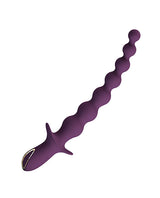 Pretty Love Extreme Series Powerful Vibration Rigdon - 10-inch vibrating anal toy in purple silicone.