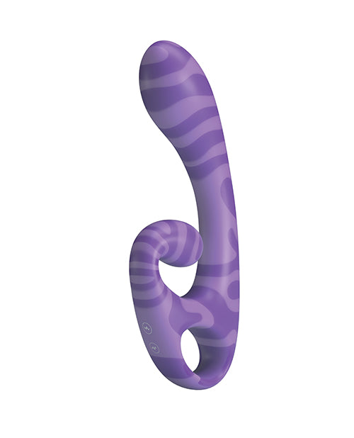 Pretty Love Sumner Rabbit Vibrator Purple in a soft purple design with an ergonomic curved shape.