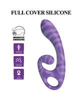 Pretty Love Sumner Rabbit Vibrator Purple with full cover silicone and ergonomic design for women.