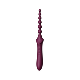 ZALO Bess 2 Velvet Purple Clitoral Massager with Anal Beads Attachment and Multiple Vibration Modes