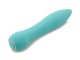 Nu Sensuelle Bobbii XLR8 Bullet Vibrator Electric Blue against a neutral background.
