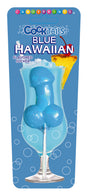 Cocktails Sucker Blue Hawaiian Penis Lollipop in playful tropical packaging with a blue sucker.