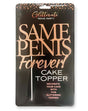 Glitterati Same Penis Cake Topper featuring playful text 'SAME PENIS Forever!' for fun celebrations.